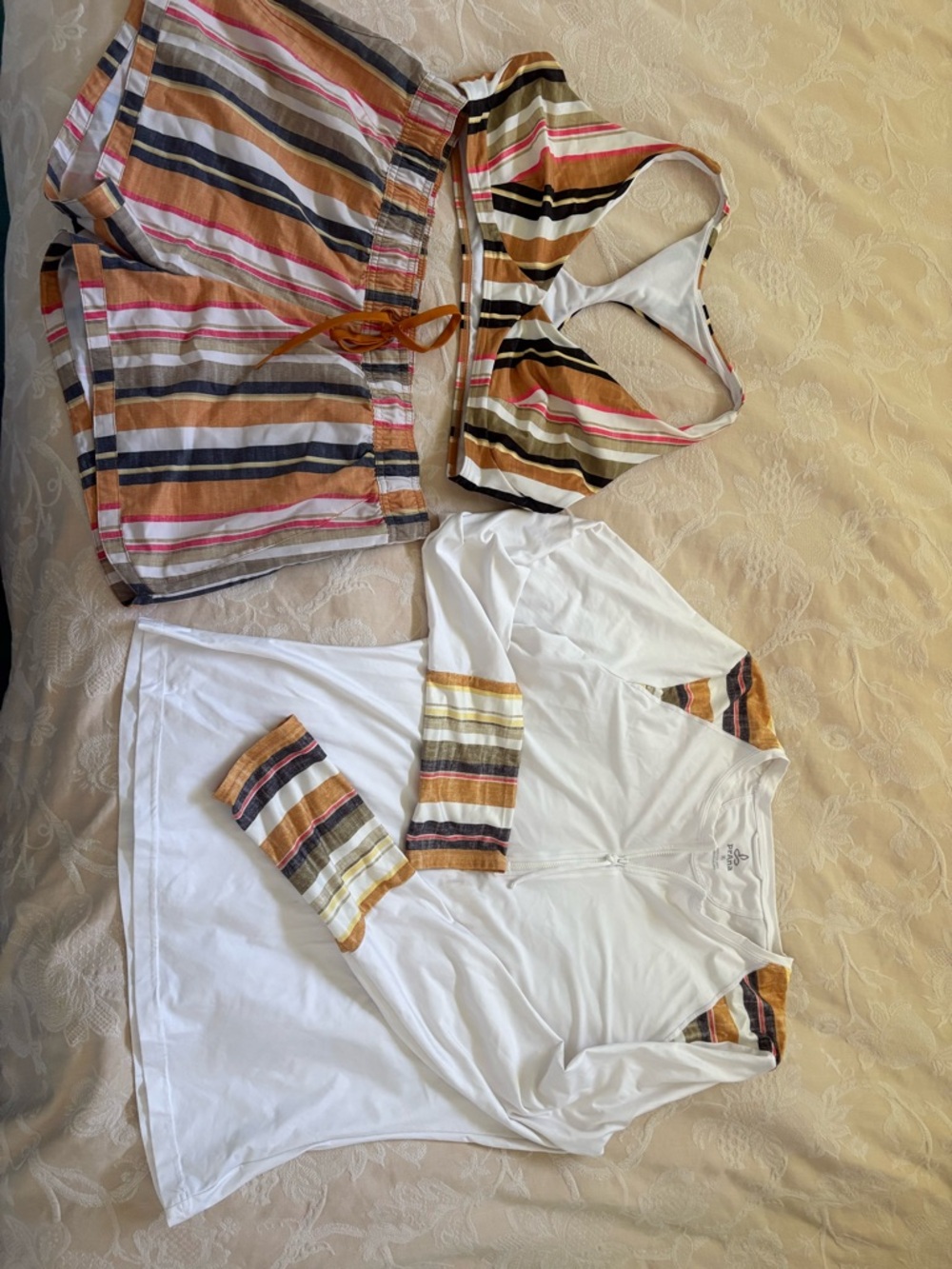 Prana swimsuit set.